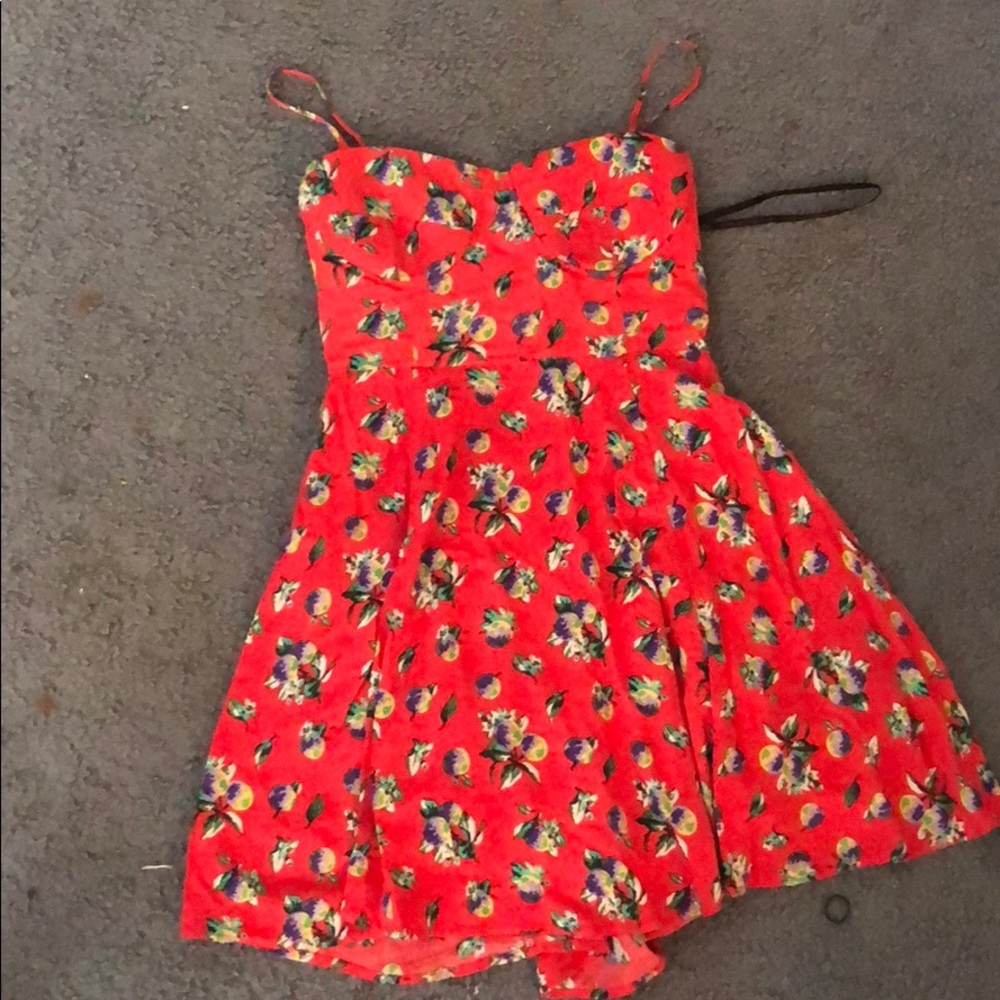Bright floral skater dress